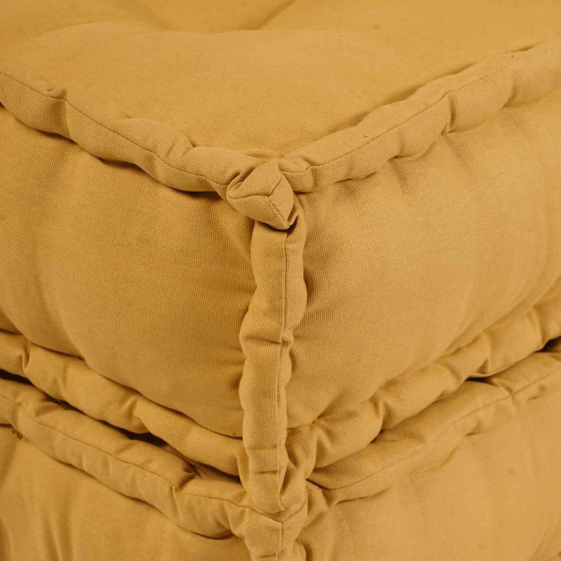 Modułowa sofa, żółty, 70x70x36, tkanina