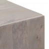 Highboard z półką Szary i złoto 40 x 33 x 110 cm Drewno z mango
