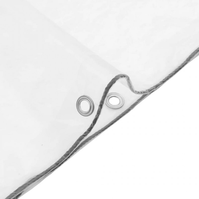 Przezroczysta plandeka z oczkami 10x10 m Polietylen