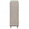 Highboard z półką Szary i złoto 60 x 33 x 100 cm Drewno z mango