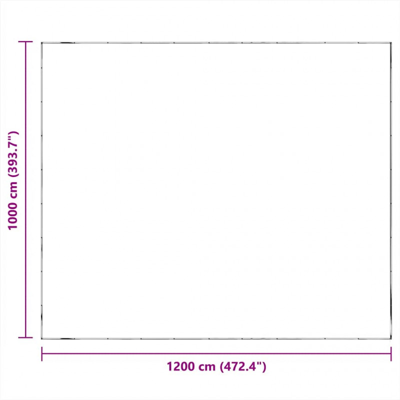 Przezroczysta plandeka z oczkami 10x12 m Polietylen