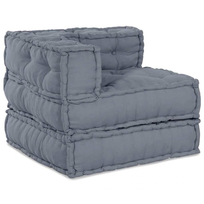 Modularna sofa patchworkowa Szary 70 x 70 x 56 cm tkanina
