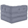 Modularna sofa patchworkowa Szary 70 x 70 x 56 cm tkanina