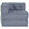 Modularna sofa patchworkowa Szary 70 x 70 x 56 cm tkanina