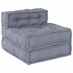 Modularna sofa patchworkowa Szary 70 x 70 x 56 cm tkanina