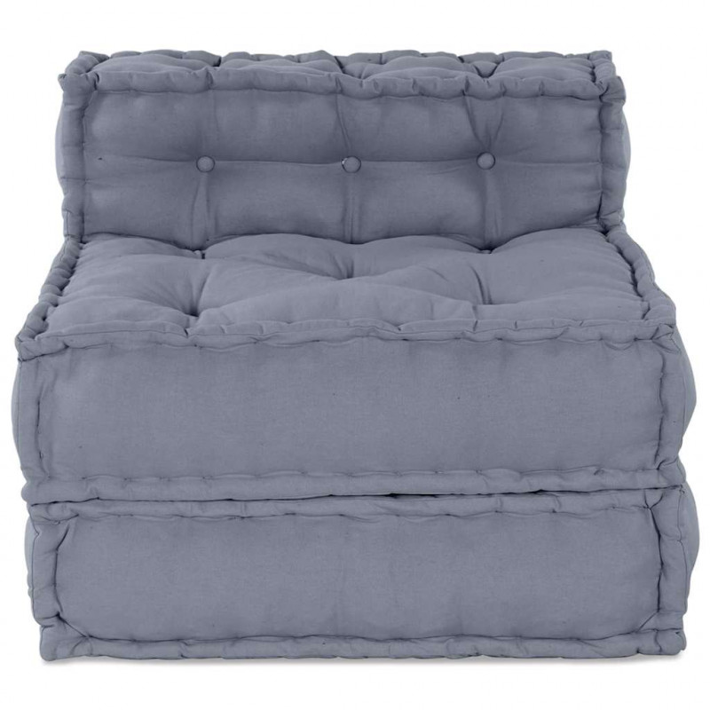 Modularna sofa patchworkowa Szary 70 x 70 x 56 cm tkanina