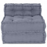 Modularna sofa patchworkowa Szary 70 x 70 x 56 cm tkanina