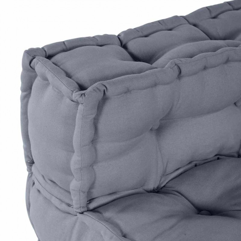 Modularna sofa patchworkowa Szary 70 x 70 x 56 cm tkanina