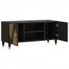 Szafka pod telewizor Czarny 105 x 33 x 46 cm Drewno z mango