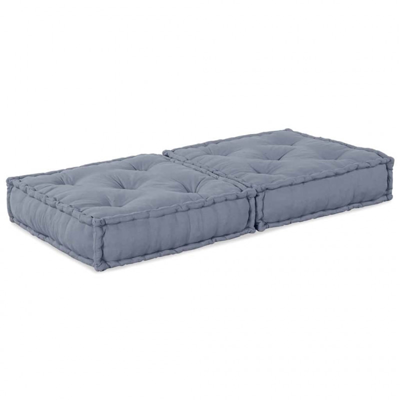 Modularna sofa patchworkowa Szary 70 x 70 x 36 cm tkanina