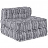 Modularna sofa patchworkowa Szary Print 70 x 70 x 56 cm tkanina