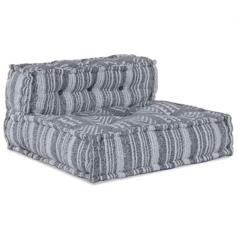 Modularna sofa patchworkowa Szary Print 70 x 70 x 56 cm tkanina
