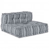 Modularna sofa patchworkowa Szary Print 70 x 70 x 56 cm tkanina