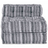 Modularna sofa patchworkowa Szary Print 70 x 70 x 56 cm tkanina