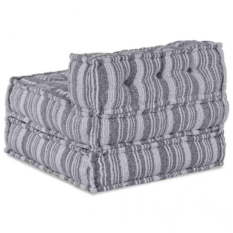 Modularna sofa patchworkowa Szary Print 70 x 70 x 56 cm tkanina