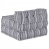 Modularna sofa patchworkowa Szary Print 70 x 70 x 56 cm tkanina
