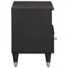 Szafka pod telewizor Czarny 70 x 33 x 46 cm Drewno z mango