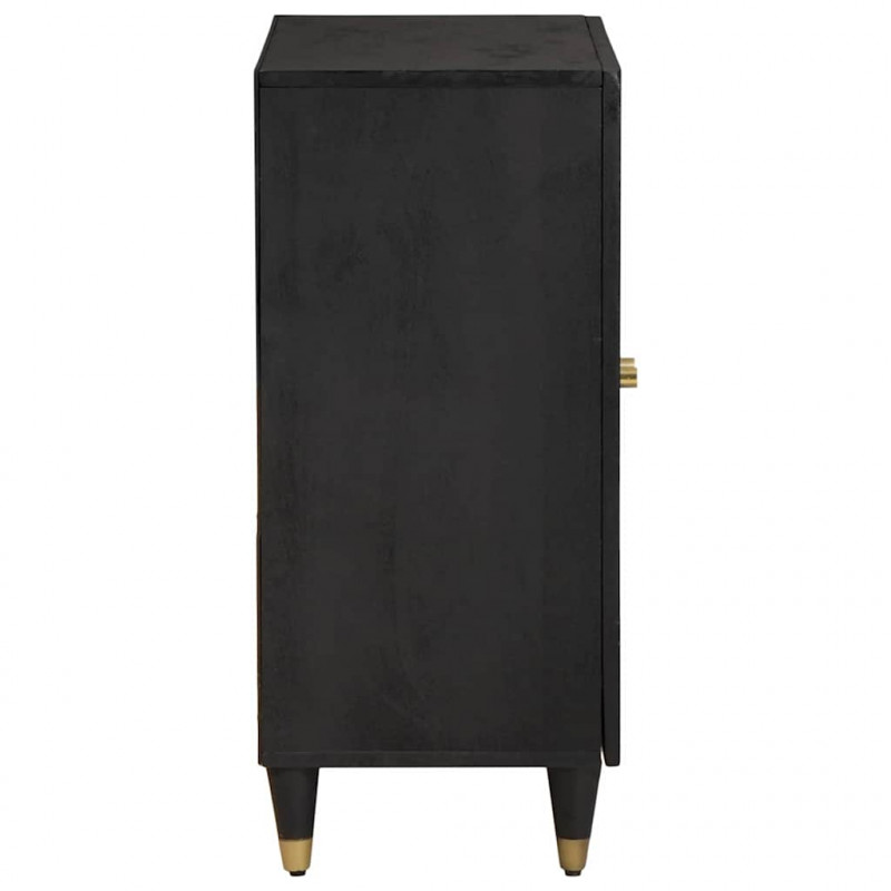 Bufet Czarny 60 x 33 x 75 cm Drewno z mango