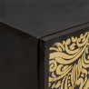 Bufet Czarny 60 x 33 x 75 cm Drewno z mango