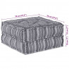 Modularna sofa patchworkowa Szary Print 70 x 70 x 36 cm tkanina