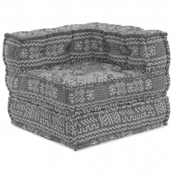 Modularna sofa patchworkowa Jasnoszary 70 x 70 x 56 cm tkanina