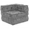 Modularna sofa patchworkowa Jasnoszary 70 x 70 x 56 cm tkanina