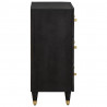 Bufet Czarny 60 x 33 x 75 cm Drewno z mango