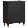 Bufet Czarny 60 x 33 x 75 cm Drewno z mango