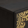 Bufet Czarny 60 x 33 x 75 cm Drewno z mango