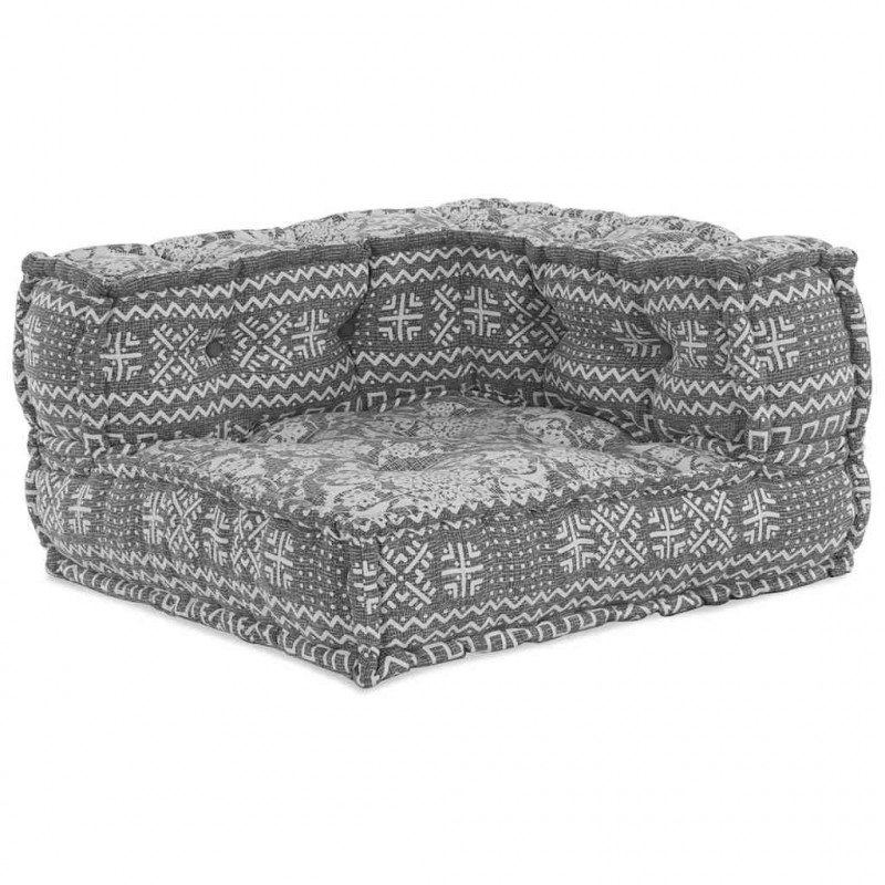 Modularna sofa patchworkowa Jasnoszary 70 x 70 x 56 cm tkanina