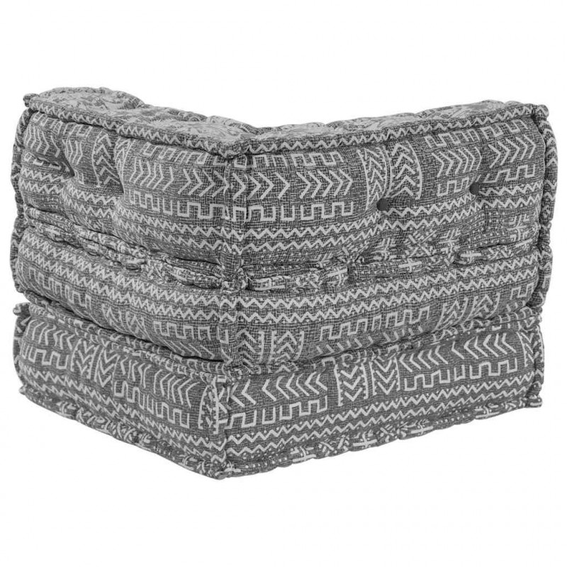 Modularna sofa patchworkowa Jasnoszary 70 x 70 x 56 cm tkanina