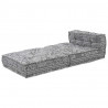 Modularna sofa patchworkowa Jasnoszary 70 x 70 x 56 cm tkanina
