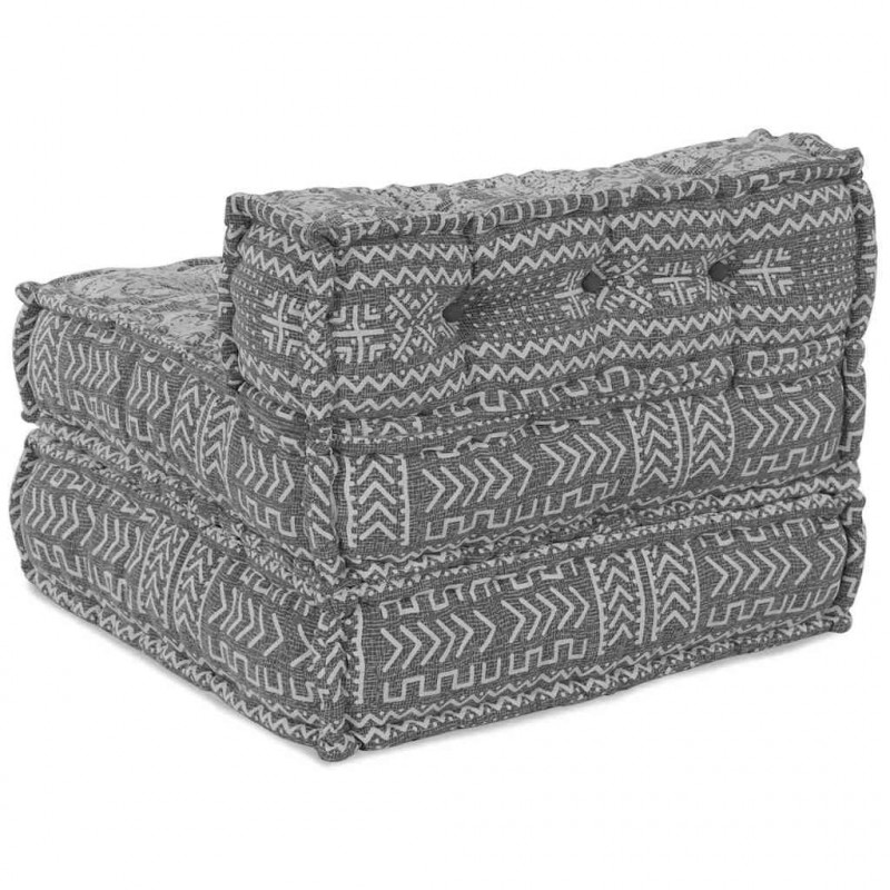 Modularna sofa patchworkowa Jasnoszary 70 x 70 x 56 cm tkanina