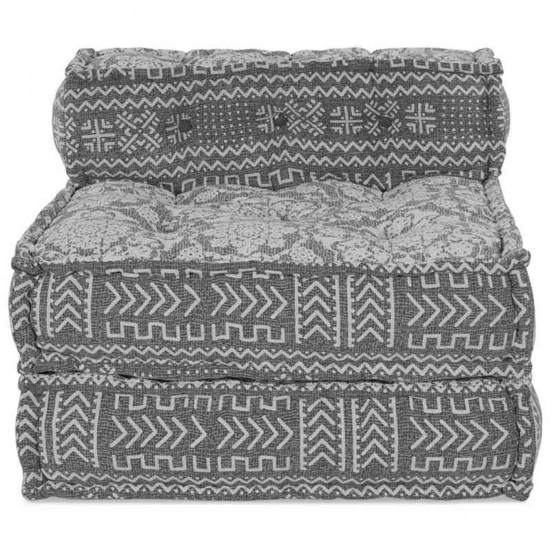 Modularna sofa patchworkowa Jasnoszary 70 x 70 x 56 cm tkanina