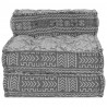 Modularna sofa patchworkowa Jasnoszary 70 x 70 x 56 cm tkanina