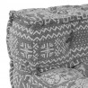 Modularna sofa patchworkowa Jasnoszary 70 x 70 x 56 cm tkanina