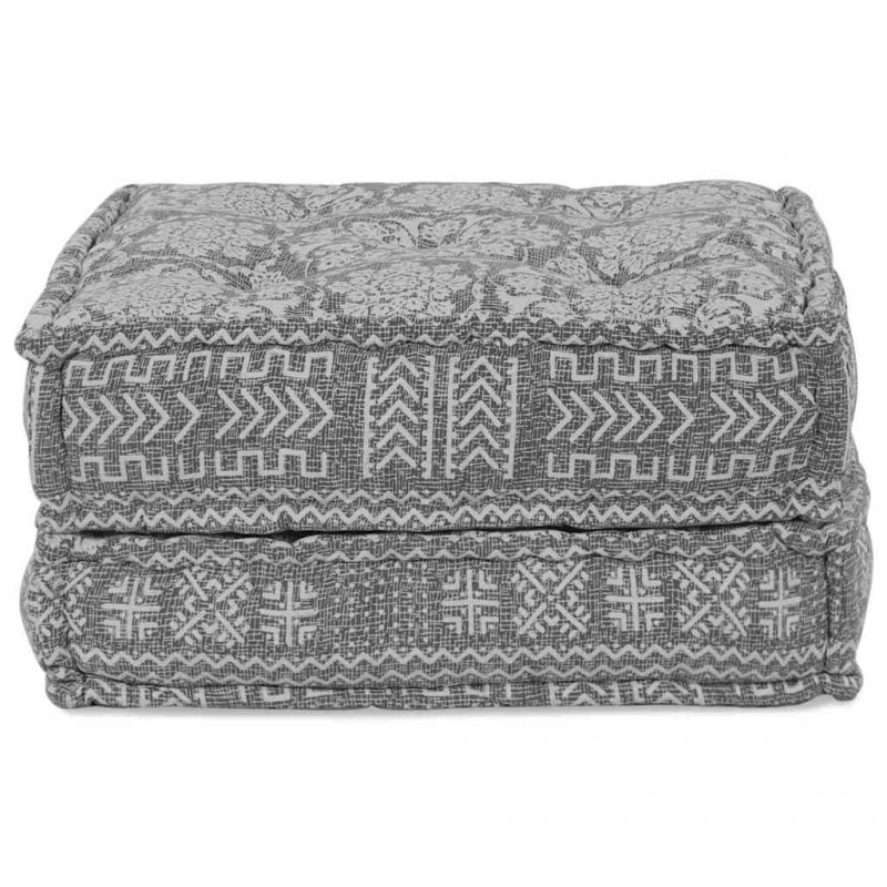 Modularna sofa patchworkowa Jasnoszary 70 x 70 x 36 cm tkanina