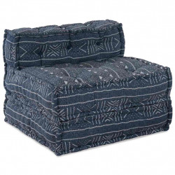 Modularna sofa patchworkowa Indygo Print 70 x 70 x 56 cm