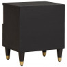 Szafka Nocna 2 pcs Czarny 40 x 33 x 46 cm Drewno z mango