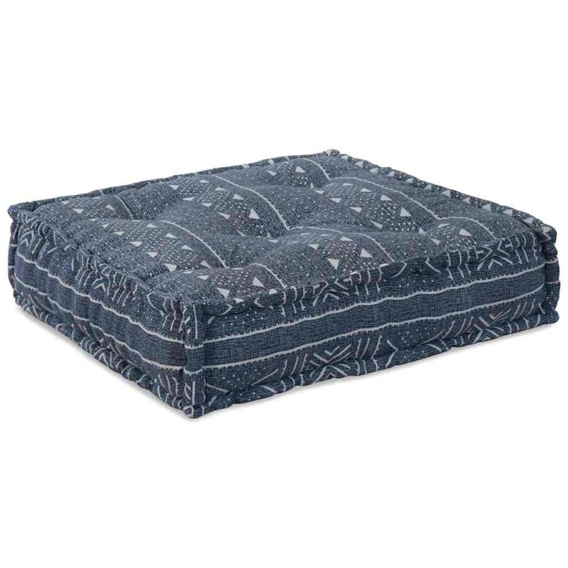 Modularna sofa patchworkowa Indygo Print 70 x 70 x 56 cm