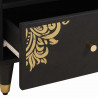 Szafka Nocna 2 pcs Czarny 40 x 33 x 46 cm Drewno z mango