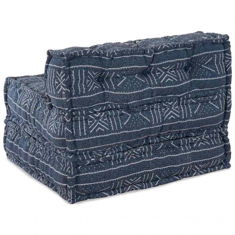 Modularna sofa patchworkowa Indygo Print 70 x 70 x 56 cm