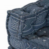 Modularna sofa patchworkowa Indygo Print 70 x 70 x 56 cm