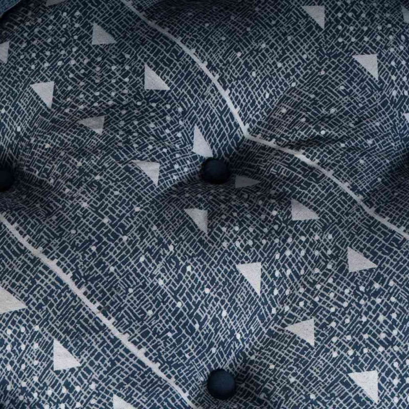 Modularna sofa patchworkowa Indygo Print 70 x 70 x 56 cm