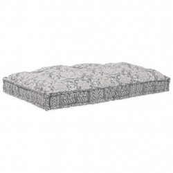 Modularny sofa patchworkowy Jasnoszary 120 x 80 x 12 cm tkanina