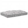Modularny sofa patchworkowy Jasnoszary 120 x 80 x 12 cm tkanina