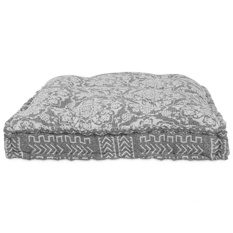 Modularny sofa patchworkowy Jasnoszary 120 x 80 x 12 cm tkanina