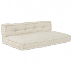 Modularny sofa patchworkowy 2 pcs Kremowy 120 x 80 x 38 cm