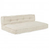 Modularny sofa patchworkowy 2 pcs Kremowy 120 x 80 x 38 cm