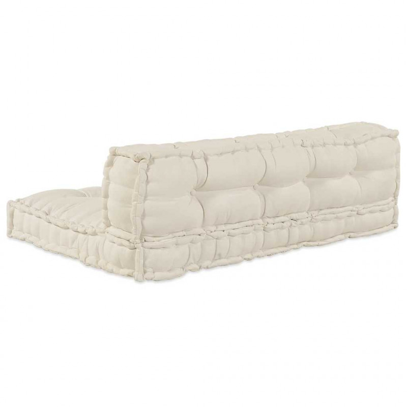 Modularny sofa patchworkowy 2 pcs Kremowy 120 x 80 x 38 cm